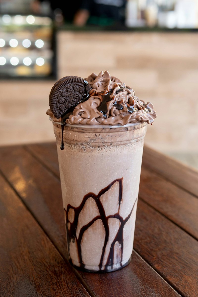 Chocolate blended drink